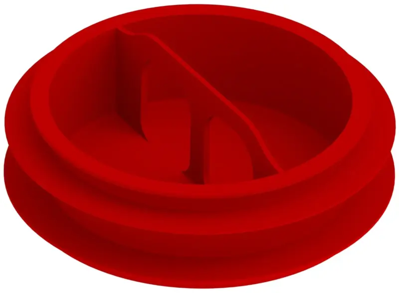 Zehnder Afdichtdeksel Rapid Lock DN90 - rood - 10st zehnder 990326139