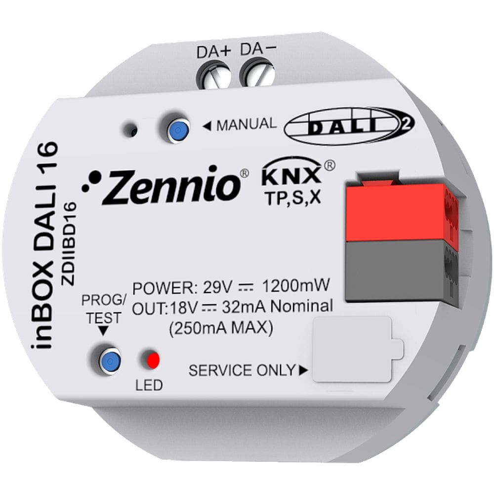 Zennio inBOX DALI 16 - KNX DALI Gateway ZEZDIIBD16