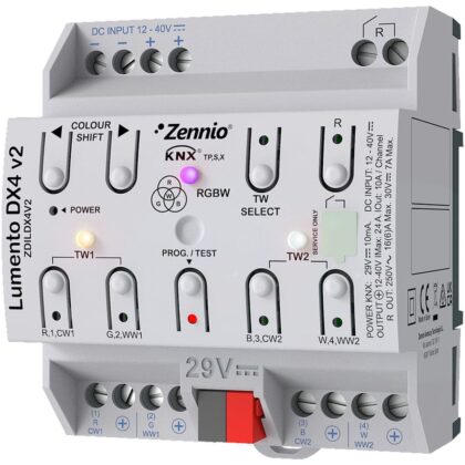 Zennio Lumento DX4 v2 - KNX LED-controller PWM 4-v ZEZDILDX4V2