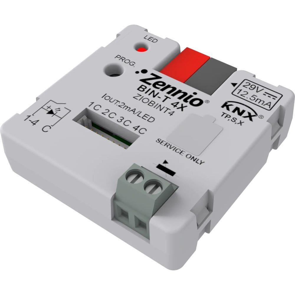 Zennio BIN-T 4X - Binaire KNX inputmodule 4-V ZEZIOBINT4