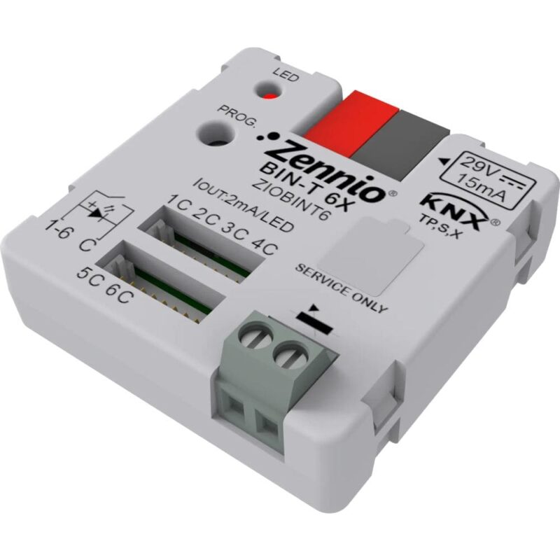 Zennio BIN-T 6X - Binaire KNX inputmodule 6-V ZEZIOBINT6