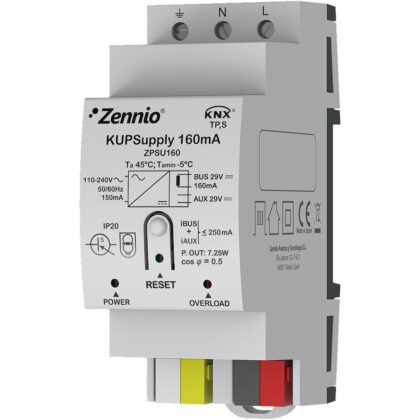 Zennio KUPSupply 160 mA - KNX Voeding 160 mA ZEZPSU160
