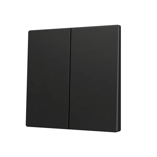 Zennio ZS55 Dubbele toets (op/neer) KNX Soft drukknop (Antraciet) ZEZS55CSOFT24A