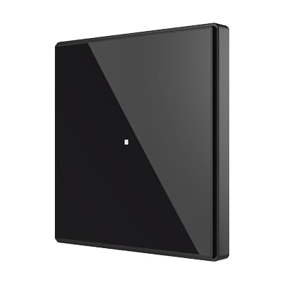 Zennio Square TMD 1 (Antraciet) - KNX Touchschakelaar 1-V met temperatuursensor ZEZVI-SQTMD1-A