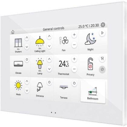 Zennio Z70 v2 (Wit) - KNX Touchdisplay 7 met temperatuursensor ZEZVIZ70V2W