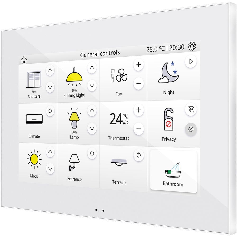 Zennio Z70 v2 (Wit) - KNX Touchdisplay 7   met temperatuursensor ZEZVIZ70V2W