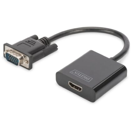 assmann VGA to HDMI Converter + Audio (3.5mm) Full HD (1080p)