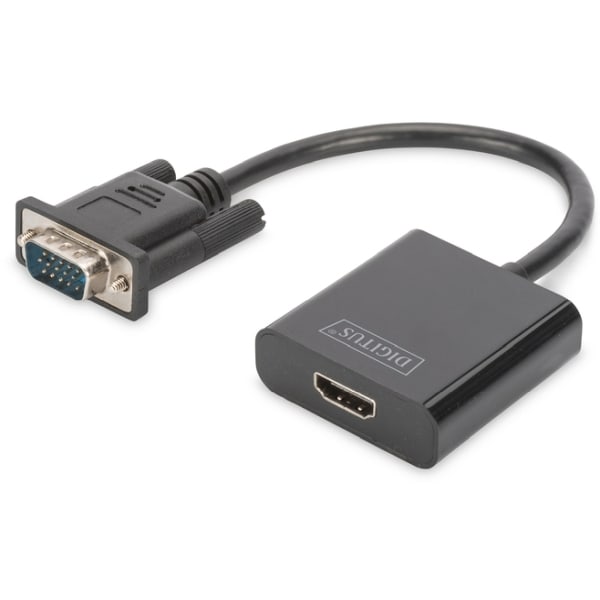 assmann VGA to HDMI Converter + Audio (3.5mm) Full HD (1080p)
