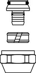 Oventrop Knelkoppeling Oventrop Cofit S messing 14x2mm 3/4" geschikt voor:  kunststof 1507935