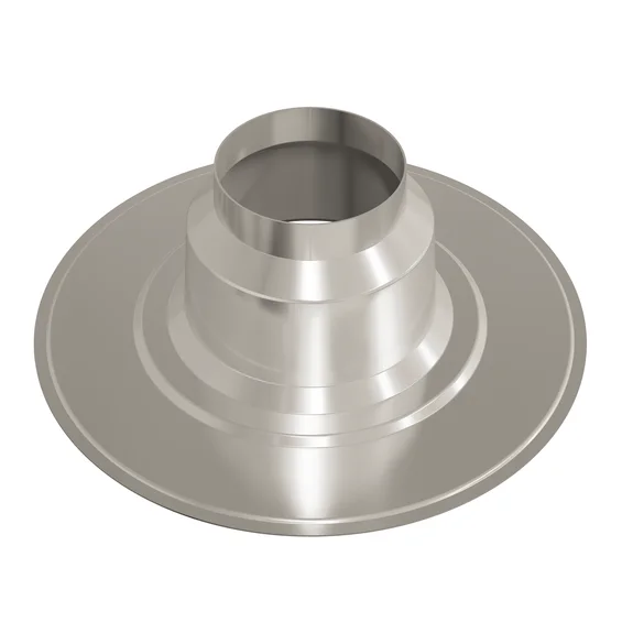 Ubbink Dakdoorvoerplaat Ubbink Ø125mm geschikt voor platdak aluminium rond aluminium 0146232