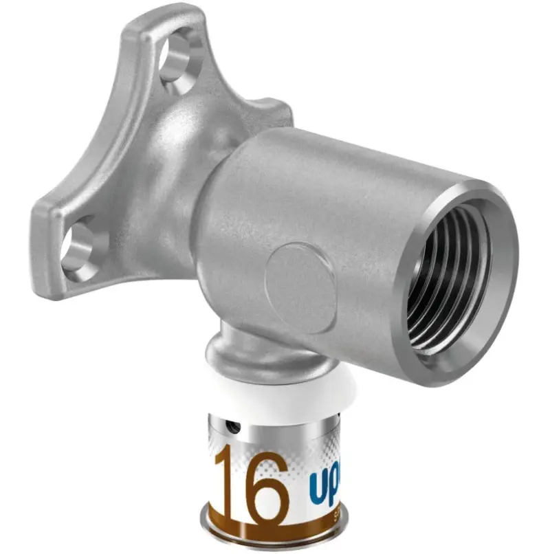 Uponor Muurplaat Uponor S-Press PLUS messing doorlopend haaks 1070644