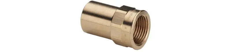 Viega Insteek overgangsstuk brons 15x1/2" MF (drink)water Viega Profipress Koper 2212.1 117733
