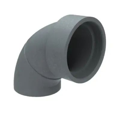 Duco DucoFlex Star geïsoleerde ventiltatiebocht 90° met koppelstuk 180 mm 0000-4910