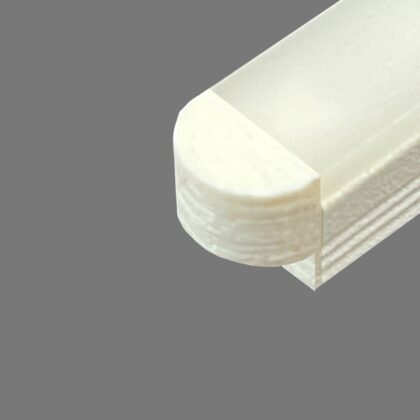 LEDLAB MODEL 8 ENDCAP FOR SKAB PROFILE 8X6 - WHITE WITH HOLE 003081258101