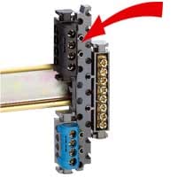 LEGRAND Steun voor klemmenblokken voor plaatsing op DIN rail 004811
