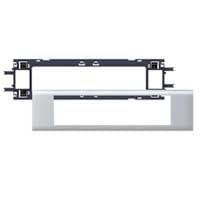 LEGRAND DLP houder alu 8 modules deksel 65mm Mosaic viervoudig 011208