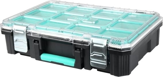 Forcebox Stapelbare sorteerkoffer met verwijderbare bakjes 512x360xH137mm 0122890001