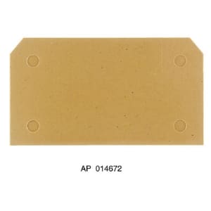 WEIDMUELLER Eindplaat AP SAKB/C/T KRG 0146720000