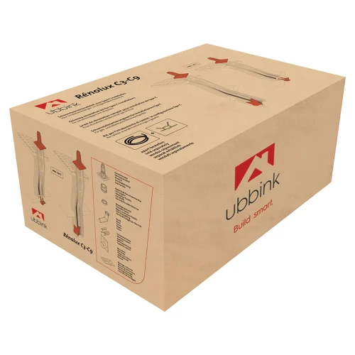 Ubbink Renolux 5G schouwrenovatiekit 60 mm - zonder flexibel - muur en plafondaansluitng 0184457