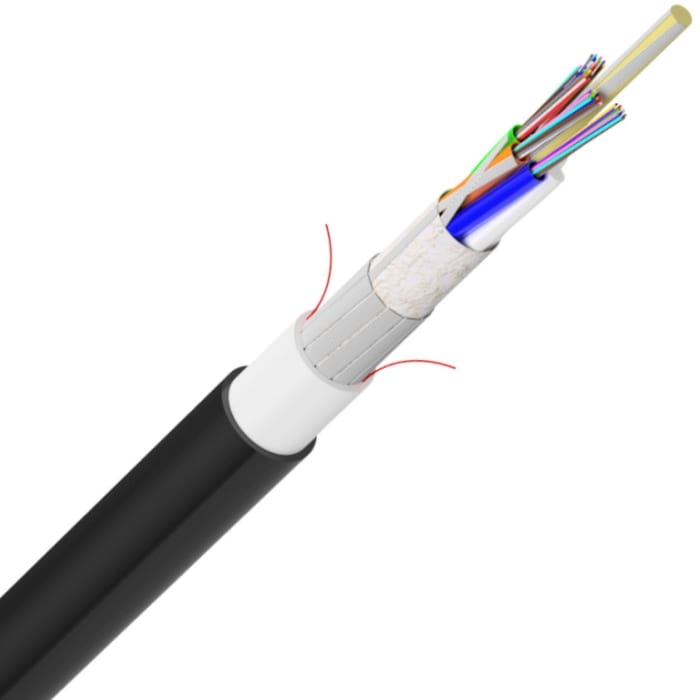 Corning OS2 Gel-Free Loose Tube Dielectric Armour In/Outdoor 48F LSZH B2ca S1bD1A1 048ZPU-T3F20D2C
