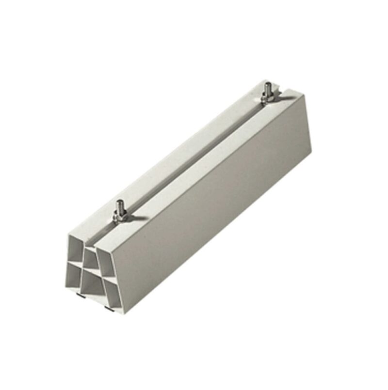 Artiplastic Vloersteun PVC ivoire 450 x 80 x 80mm / per paar 051005-000450