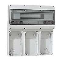LEGRAND Basis 3 afdekplaten 125x220 P17 Tempra + rail 18 mod. 057706