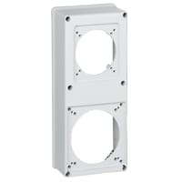 LEGRAND Afdekplaat P17 - 16A/32A + 63A 125 x 280 mm - hartafstand 70x70 057719