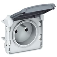 LEGRAND Plexo contactdoos 2P+A steekkklem 10/16A 250V - samenstelbaar - grijs 069551