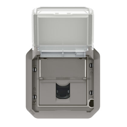 LEGRAND Plexo contctds RJ45 cat 6A FTP mechanisme - IP55 IK08 grijs 069569L