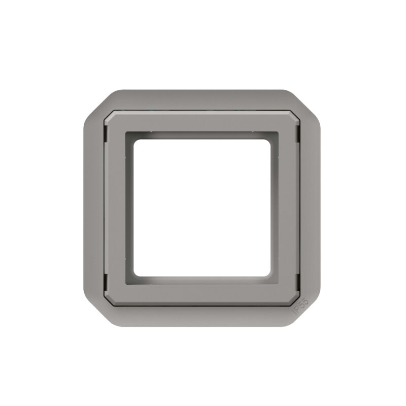 LEGRAND Plexo adapter Mosaic 2 mod zonder deksel mechanisme grijs 069582L