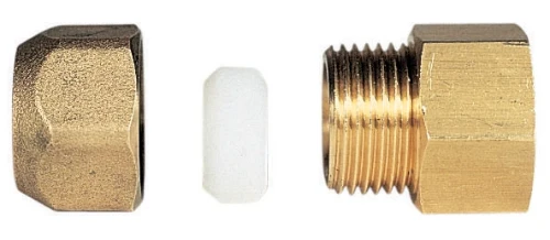 Watts Tecal rechte overgangsknelkoppeling FF 10 x 3/8 F 0704210