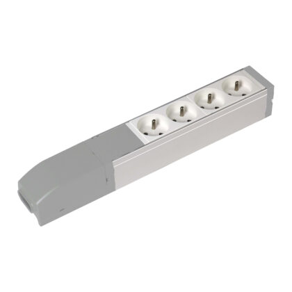 LEGRAND Voedingsblok alu -  4x 2P+A - met snelkoppeling 073451
