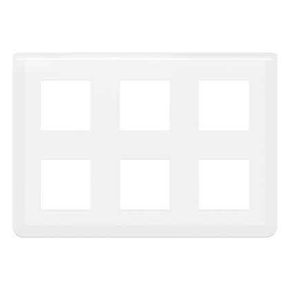 LEGRAND Mosaic afdekplaat 2x3x2 modules wit horizontaal 078832L