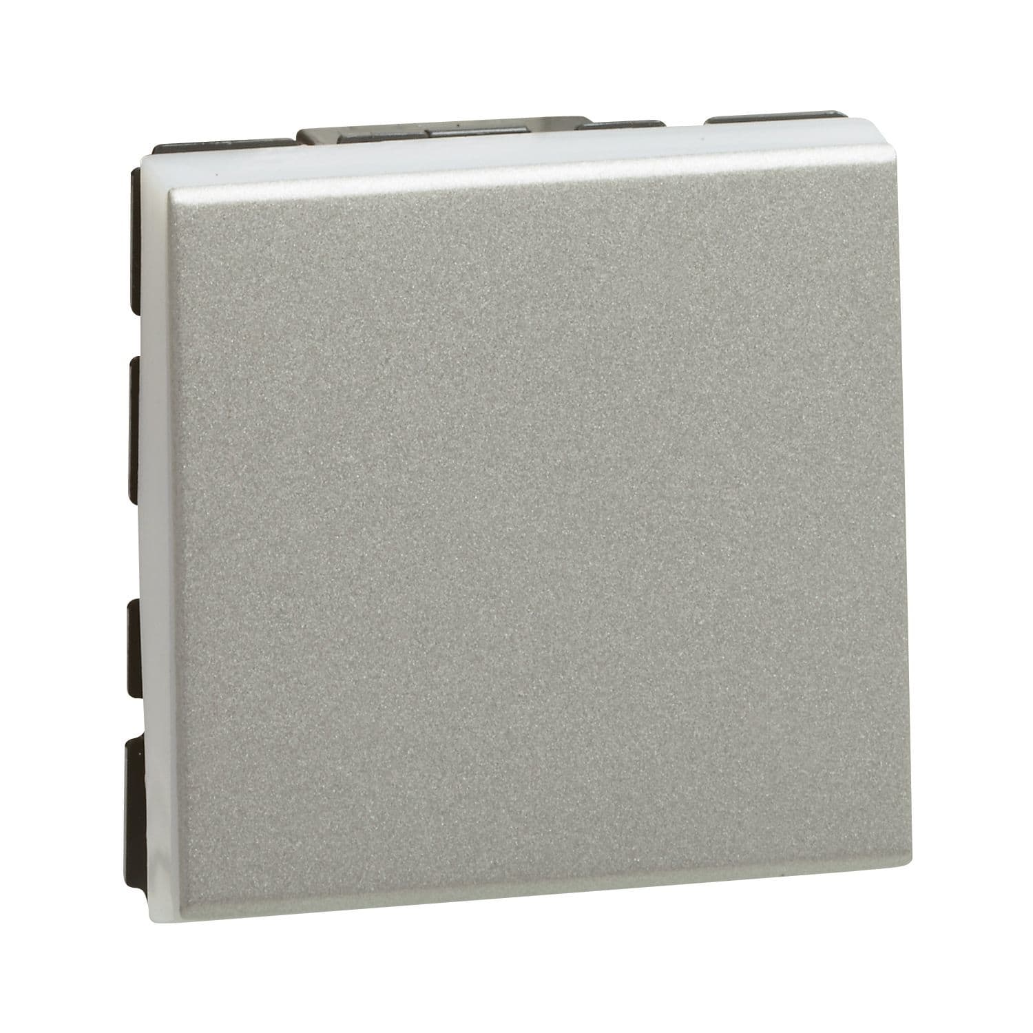 LEGRAND Mosaic wisselschakelaar easyled-10AX 2 modules alu 079211L