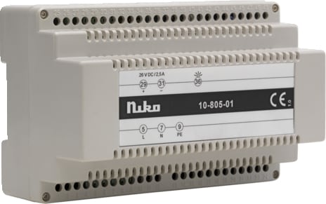 NIKO Modulaire gelijkspanningsvoeding vr uitgebreide videofoniesystemen