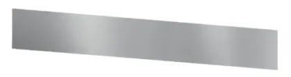 DELABIE Spatwand L.1200 H.300 RVS 304 mat gepolijst 100250