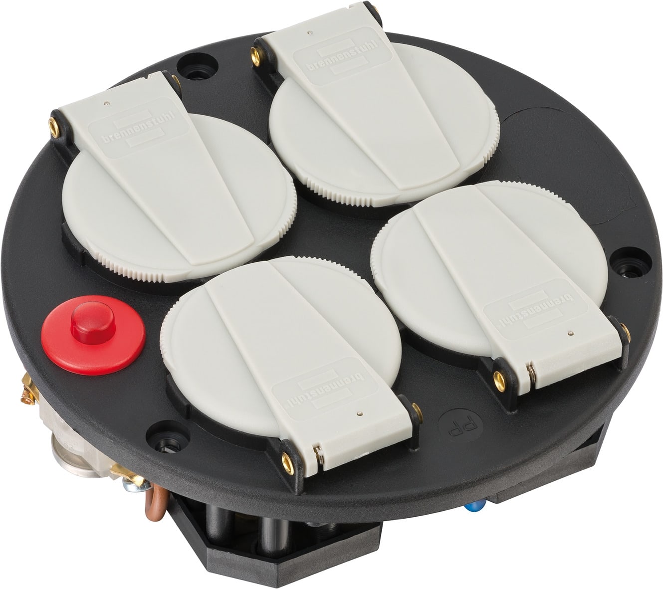 BRENNENSTUHL Stopcontacten inzet 4-voudig IP20 230V/16A thermostaat met controlelicht *FR* 1081084