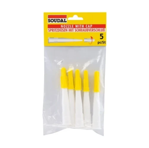 Soudal 5 spuitmonden met dopje DIY 108762