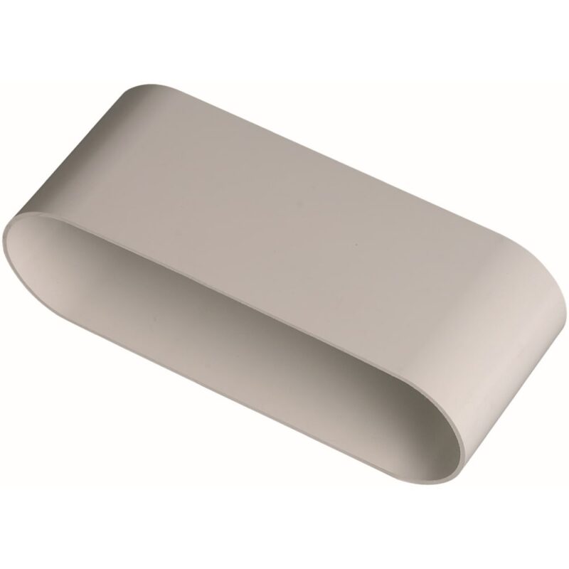 Aldes Mannelijke aansluiting 200x60 - eq. Ø125mm - in kunststof 11023083