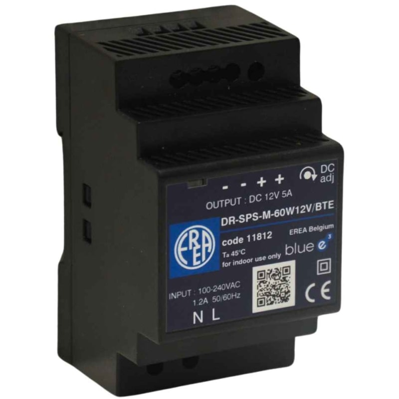 EREA Geschakelde DC voeding 230V AC // 12V DC In 4