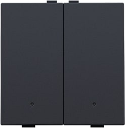 NIKO Tweevoudige drukknop met leds en comfortsensoren 122-52202