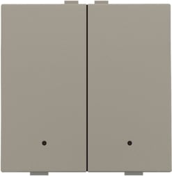 NIKO 2-voudige drukknop met leds en comfortsensoren
