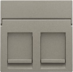 NIKO Centraalplaat 2x RJ11/RJ45 vlak