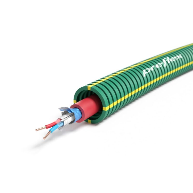 PREFLEX SAFE Preflex safe voorbedrade buis 16mm LS0H groen + telefonie RF1H30 2P0
