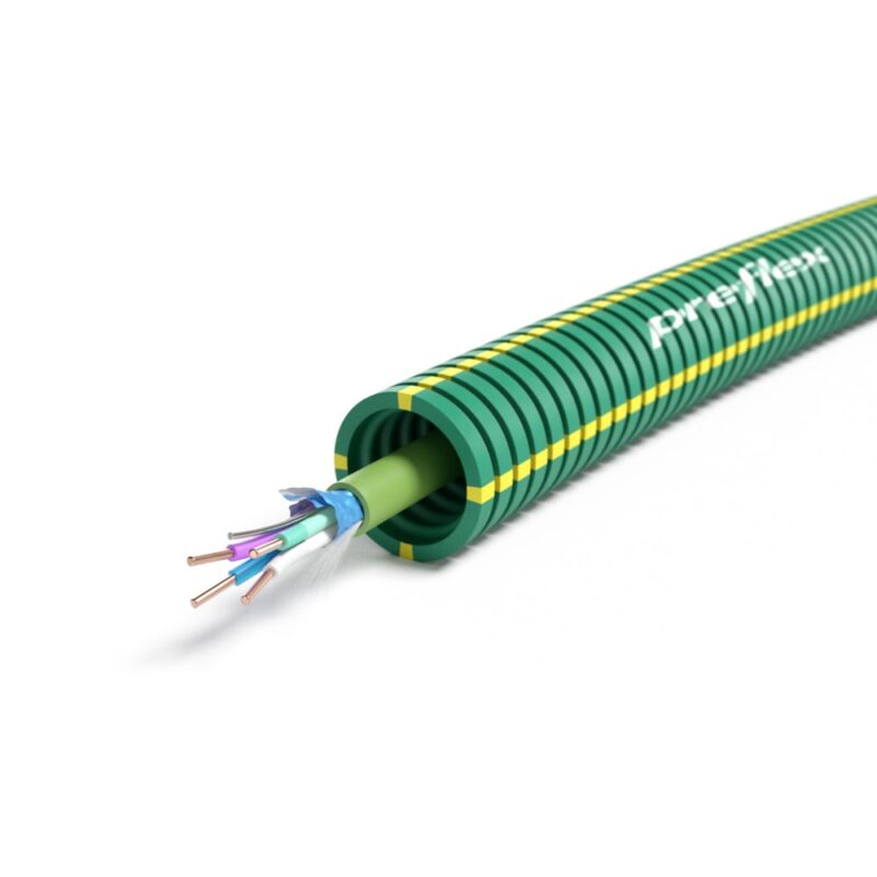 PREFLEX SAFE Preflex safe voorbedrade buis 16mm LS0H groen + telefonie TGGF 1X4X0