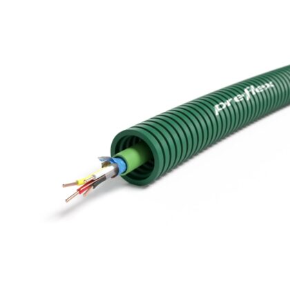 PREFLEX SAFE Preflex safe voorbedrade buis 16mm LS0H groen + buskabel KNX EIB 2X2X0