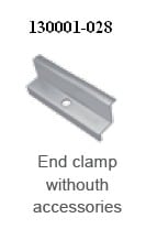 Schletter Eindklem - 28mm - 1 stuk - zonder toebehoren - alu 130001-028
