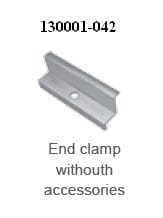 Schletter Eindklem - 42mm - 1 stuk - zonder toebehoren - alu 130001-042