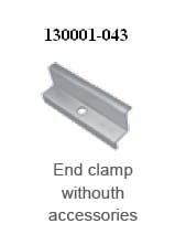 Schletter Eindklem - 43mm - 1 stuk - zonder toebehoren - alu 130001-043