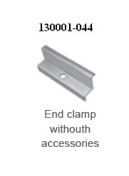 Schletter Eindklem - 44mm - 1 stuk - zonder toebehoren - alu 130001-044